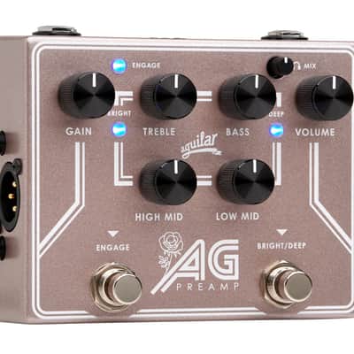 Aguilar AG Preamp Analog AG Preamp/DI Pedal, BCAM Breast Cancer Awareness Month Edition image 2