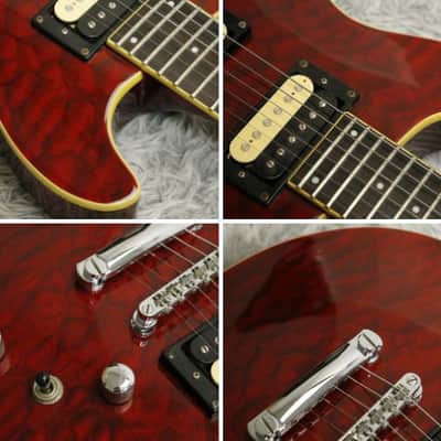 1990's made Fernandes APG-55 Flame maple top PRS style Made in Korea image 6