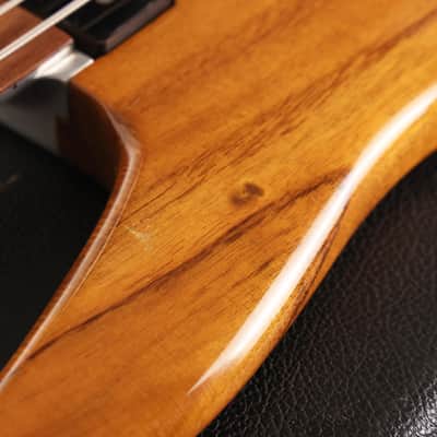 1976 Travis Bean TB2000 Fretless Bass Koa Natural image 9