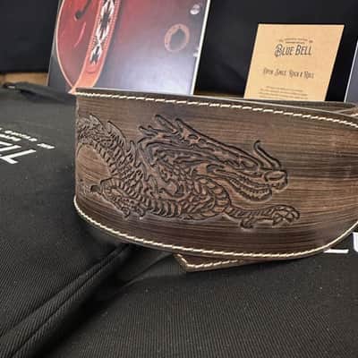 Blue Bell Straps ZOZO 73 ARTISAN FADED BROWN “ ONE OF A KIND “ Custom Shop for Al’s Music Factory image 15