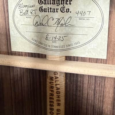 Gallagher Bluegrass Bell RT East Indian Rosewood - Natural (2025) image 2