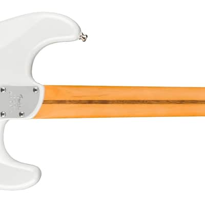 FENDER - American Ultra Stratocaster Left-Hand  Rosewood Fingerboard  Arctic Pearl - 0118130781 image 2