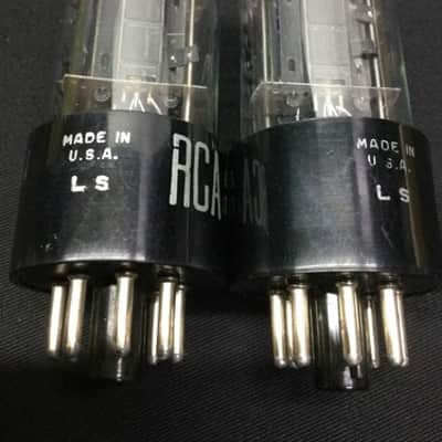 MATCHED PAIR RCA 6SN7GT Support Rods Premium Audio VINTAGE Vacuum Tubes O.8642 image 3