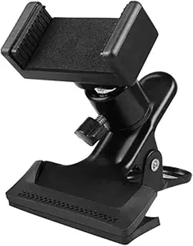 Guitar Head Clip Guitar Phone Holder Smartphone Guitar Capo 360 Rotation Headstock Cell Phone Clamp Clip Mount for Electric or Acoustic Guitars, Fits Smartphone with 2.16in-2.95in image 1