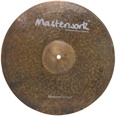Masterwork Natural Series 6pcs 14" Hi-Hat - 16" - 18” Crash - 20" Ride - 18 China - 8" Splash Cymbal Set image 3