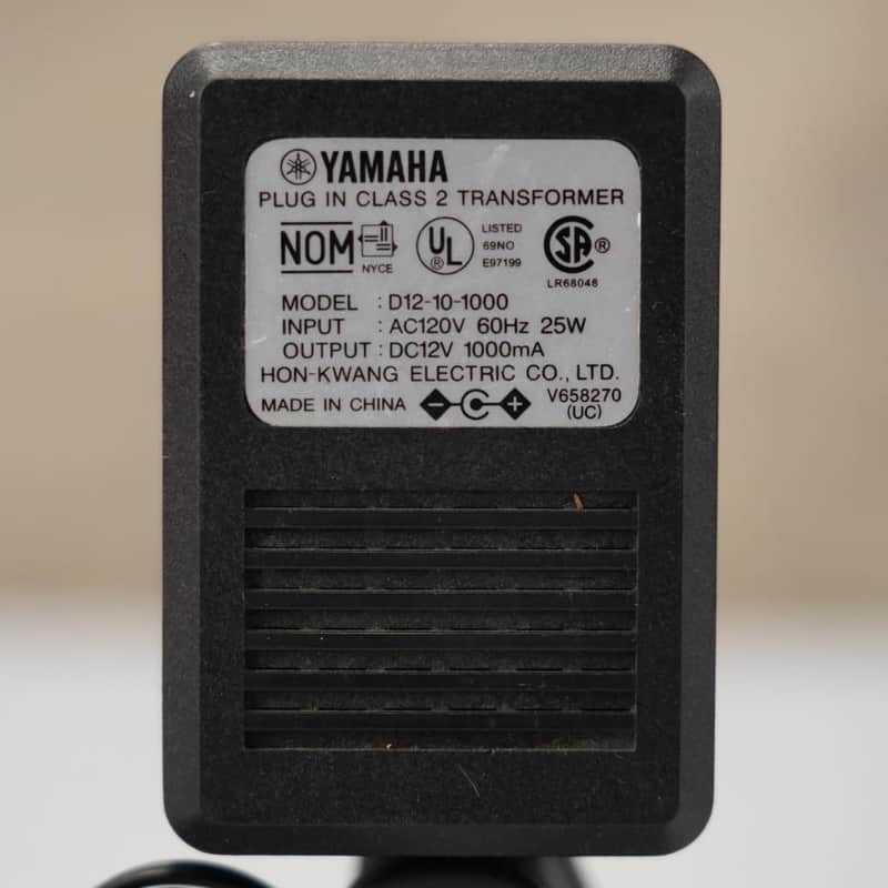 Yamaha D12-10-1000 12V DC 1000mA Power Supply Genuine OEM #53906 image 1