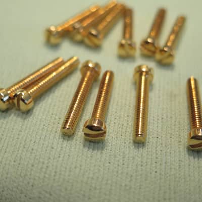 12 Gibson pole pieces screws for paf pickups es-355 Les Paul Custom L5 super 400 made in usa image 3
