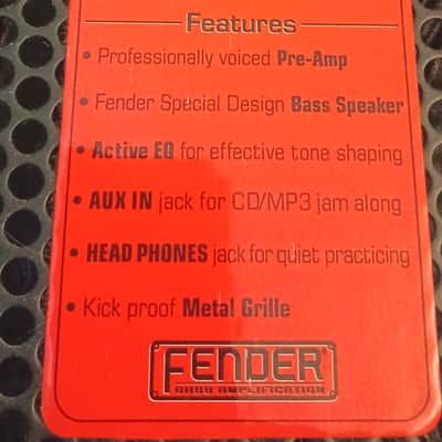 Fender Rumble 15 15-Watt 1x8" Bass Combo 2000s - Black image 3