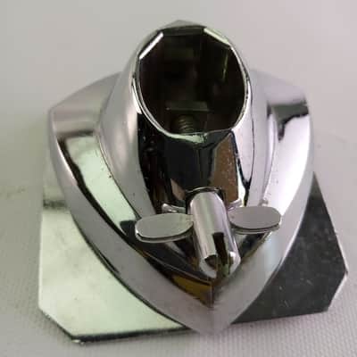 Premier #389-50 Bass Drum Mount Single Ratchet Tom Post Arm Receiver Chrome 60s image 2