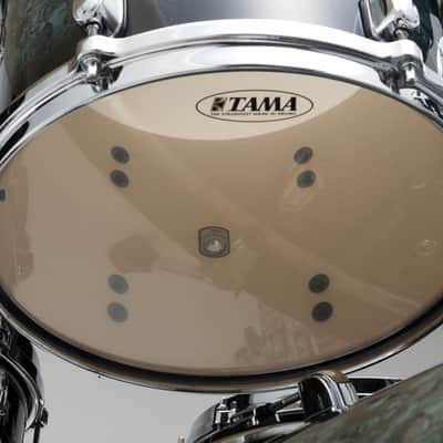 Tama MBS42S-MSL Starclassic Performer Shell Kit 4 pcs - Molten Steel Blue Burst/Chrome HW image 16