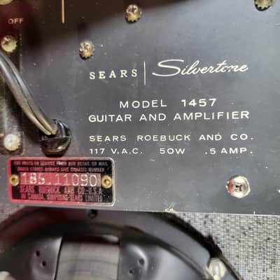 Silvertone Model 1457 With Tremolo Model Amp In Case - 1964 image 17