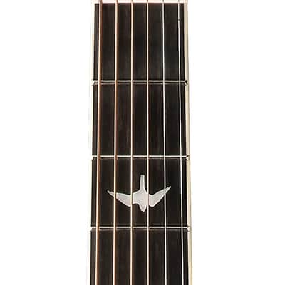 PRS SE P20E Parlor Acoustic-Electric Guitar, Solid Mahogany Top, Fire Red Burst image 4
