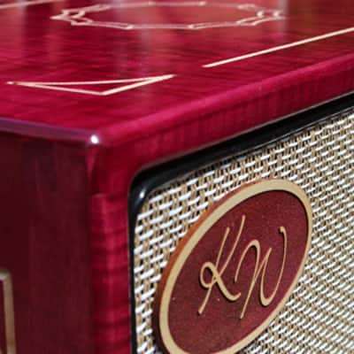 KW Cabs SIG-2 - Pomegranate AAAA Figured Maple 2x12 Guitar Speaker Cabinet image 7