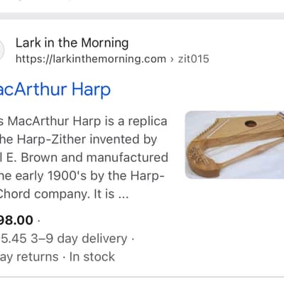 Harp-O-Chord Harp-zither 1899-1904 Black and gold image 14