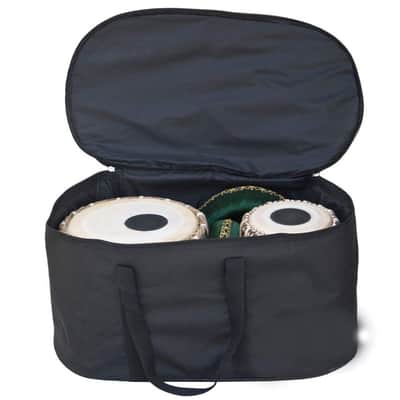 Armonia Professional Tabla Drum Set 4 Kg Copper Bayan Designer Finest Dayan with Padded Bag Book Hammer Cushions & Cover - Tabla Set Tabla Drums Tablas Indian Musical Instruments 2023 - Polished image 5