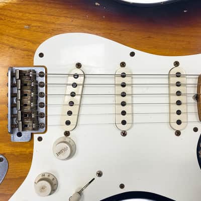 Fender Masterbuilt 58 Stratocaster (Dennis Galuszka), Abby Ybarra Pickups, 2 tone Sunburst Relic image 9