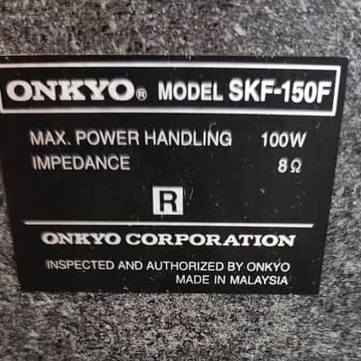 Onkyo Onkyo SKF-150F  compact, 3-way bookshelf/front-channel speakers 90s  - Grey image 7