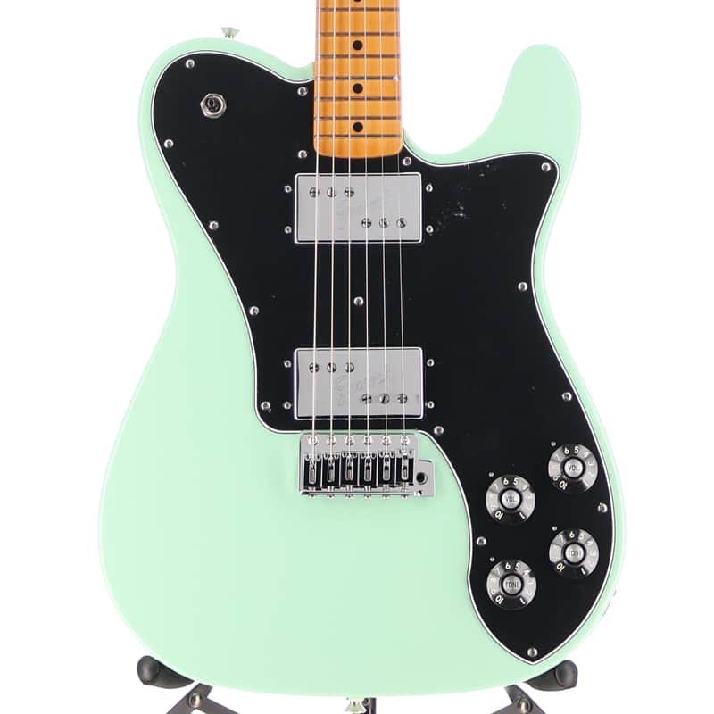 Fender Certified Pre-Owned Vintera II '70s Telecaster Deluxe with Tremolo, Maple Fingerboard, Surf Green (O2) (05695) image 1
