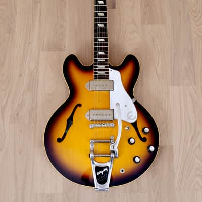 1998 Epiphone Elitist '64 Casino Sunburst Near Mint w/ Bigsby & Case, Japan Terada, McCartney Spec image 2