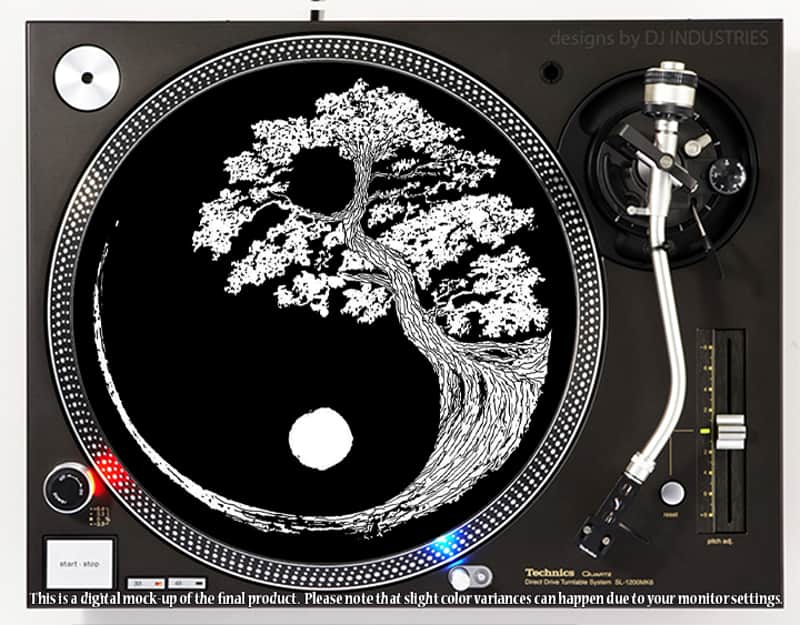 DJ Industries - Tree of Zen - DJ slipmat for vinyl LP record player turntable image 1