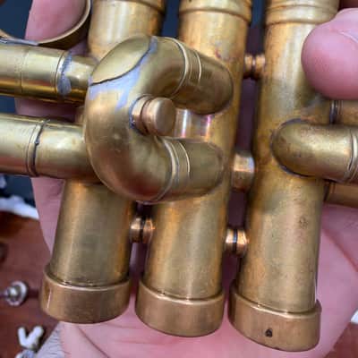 Bach Stradivarius 43* Lightweight Bb Trumpet | 1980 Elkhart | #43 Leadpipe | Raw Brass image 7