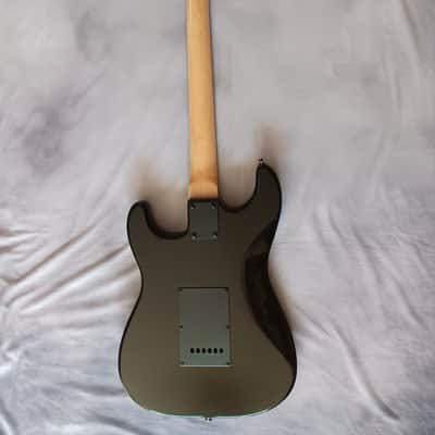 Stratocaster Style Electric Guitar, Custom Black on Black image 5