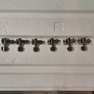 Schaller set of 6 inline left locking tuners - Chrome NOS image 1