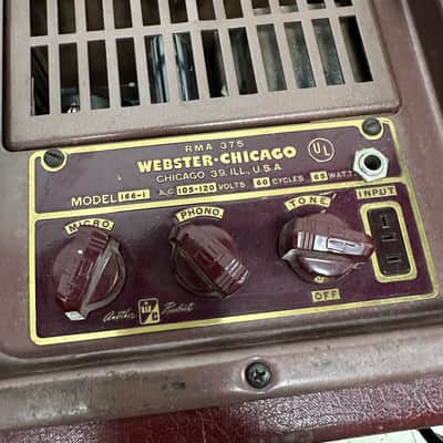 Webster Chicago RMA 375 Amp 116-1 Guitar Amplifier image 6