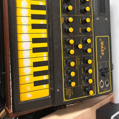 EDP Wasp 25-Key Analog Synthesizer 1978 - 1981 - Black - Owned by Martin Hannett image 1