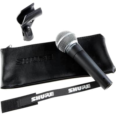 Shure SM58 Cardioid Dynamic Vocal Microphone - Black/Silver image 3