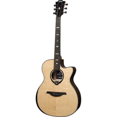 Lag HV50ACE HyVibe 50 Auditorium Bevel Cutaway Solid Engelmann Spruce Top Khaya Neck 6-String Acoustic Electric Guitar w/Gig Bag image 2