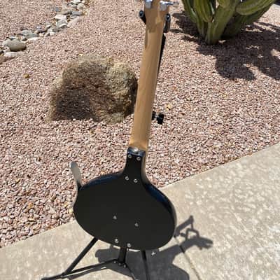 Jerry Jones "Baby Sitar" 2005 - Black Crackle image 4