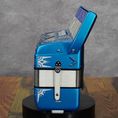 Hohner Anacleto Latino III 48 Bass 5 Switch Piano Accordion-Blue image 3