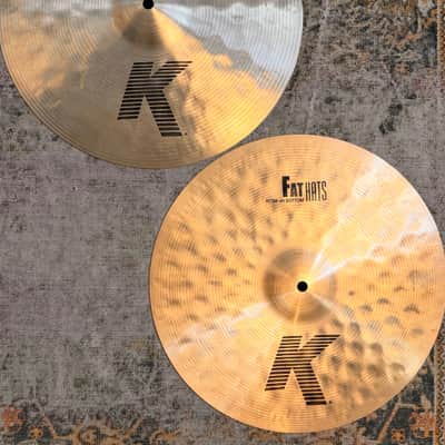 Zildjian K FAT HATS 15” Hihats IMMACULATE Cond! Very DARK Version! 1150 1496 g DON’T Pay $720 & Guess!! image 4