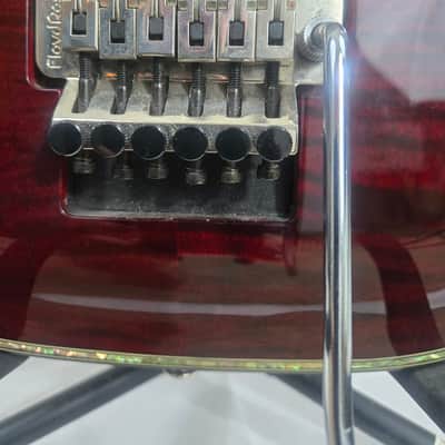DBZ Barchetta Eminence series Floyd Rose flame Maple top translucent black cherries 7.5 lb 2011 - Translucent black cherry image 10