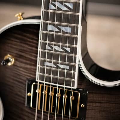 Gibson Les Paul Modern Supreme Electric Guitar - Trans Ebony Burst with Hardshell Case image 8