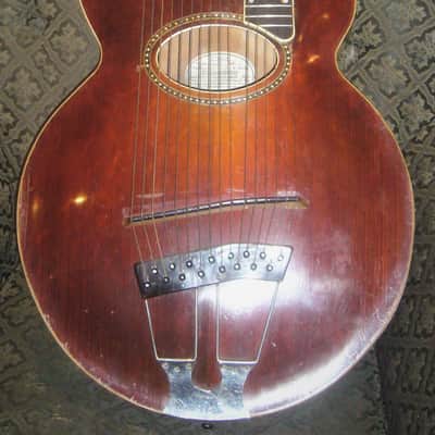 Gibson Model U Harp-Guitar 1916 Cherry Sunburst Kalamazoo, Michigan USA image 1