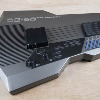 Casio DG-20 Digital Guitar Synth 1980s Grey Japan MIJ w/ Gig Bag, Power Supply image 4