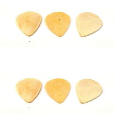 Clayton Guitar Picks Exotic Series Sleek Bone 6 Pack