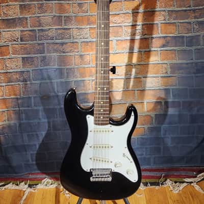 Squier Stratocaster  3/4 Size Black Full Set Up image 1