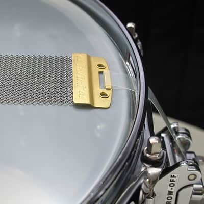 DW Collectors Satin Black Over Brass 8" x 14" Snare Drum w/ VIDEO! image 6
