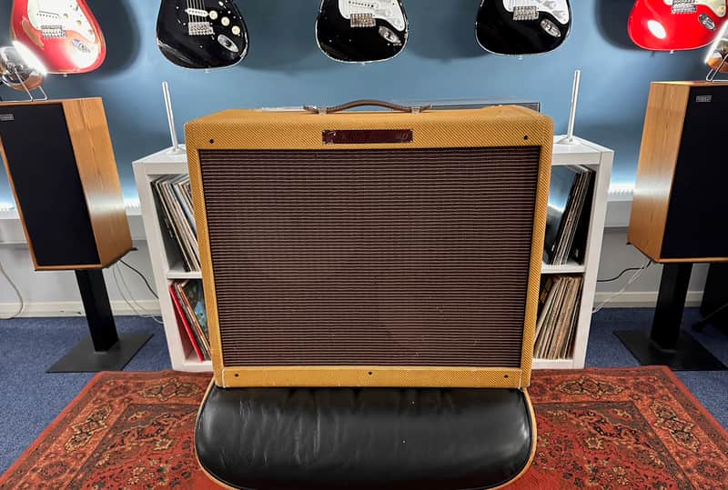 Fender '57 Twin-Amp Reissue 40-Watt 2x12" Guitar Combo 2004 - 2011 - Lacquered Tweed image 1