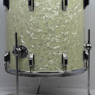 Rogers 20/12/14/16/5x14" Cleveland-Era Holiday Drum Set - White Marine Pearl image 23