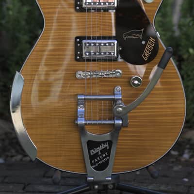 Gretsch G6134TFM-NH Nigel Hendroff Signature Penguin™, Ebony Fingerboard - Amber Flame image 1