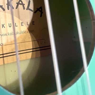 Makala Ukulele – Turquoise/Seafoam Green – Shark Bridge – Used, Good Condition image 4