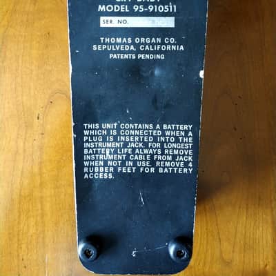 Thomas Organ Cry Baby Model 95-910511 1976 - Black image 6