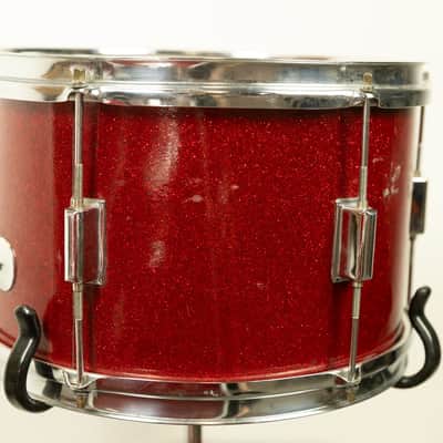 Vintage Kent Red Sparkle 14x22 9x13 and 13x14 Drum Set image 18