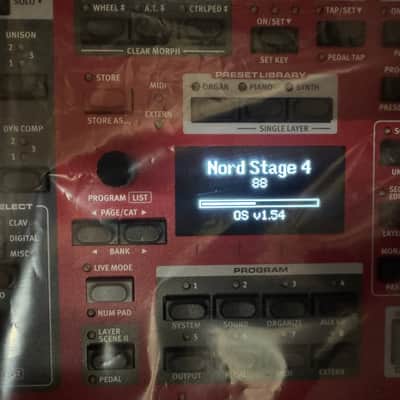 Nord Stage 4 88 HA88 Fully Weighted Hammer Action 88-Key Digital Piano Keyboard Organ Red w/Pedal //ARMENS// image 3