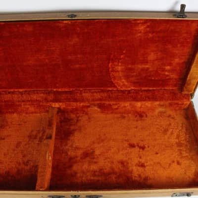 1950s Vintage Fender Mustang Musicmaster Bronco Duo-Sonic Hardshell Case Amber Tweed USA 1950s imagen 8