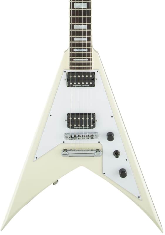 Jackson USA Signature Scott Ian King V KVT Solidbody Electric Guitar - Ivory image 1
